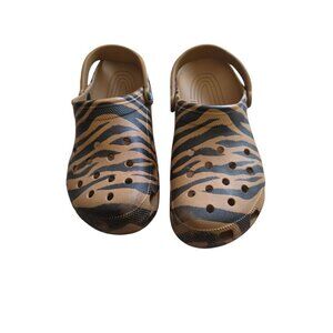 Crocs Classic Mens Size 12 Animal Print Clog Comfort Slip Resistant